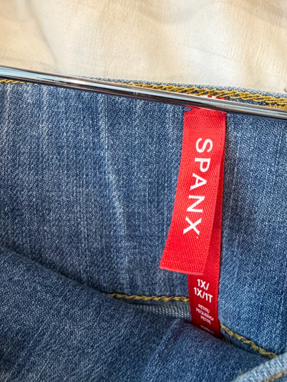 SPANX Vintage Indigo Flared High-Rise Jeans - Picture 8 of 9